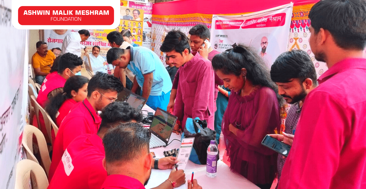 200+ youngsters registered in Employment Drive conducted at Jogeshwari (West) by Ashwin Malik Meshram Foundation.
