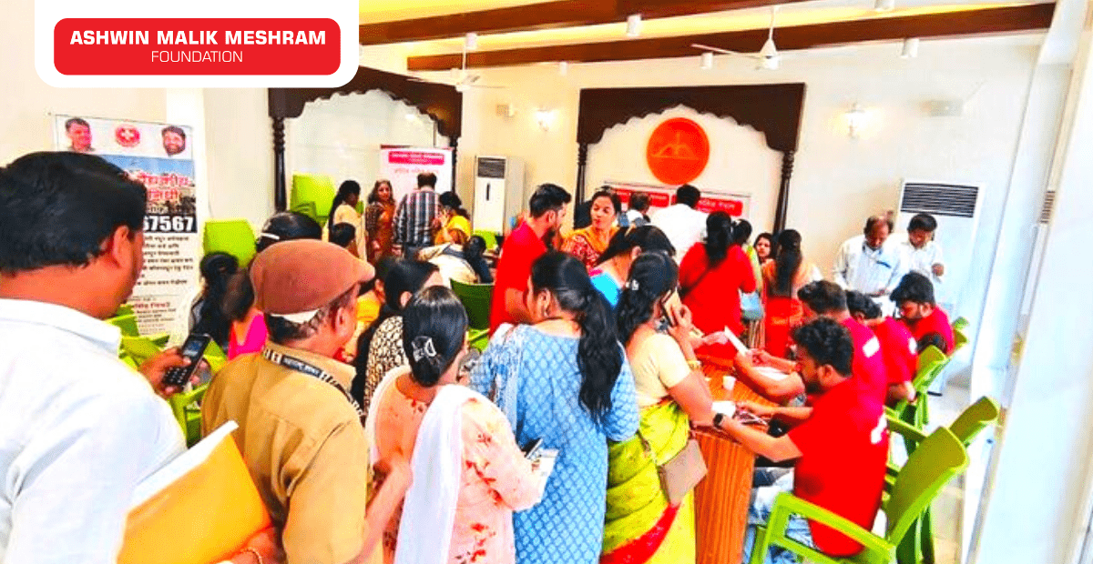 300+ Beneficiaries registered in Health ID Camp conducted by Ashwin Malik Meshram Foundation at Nariman Point.