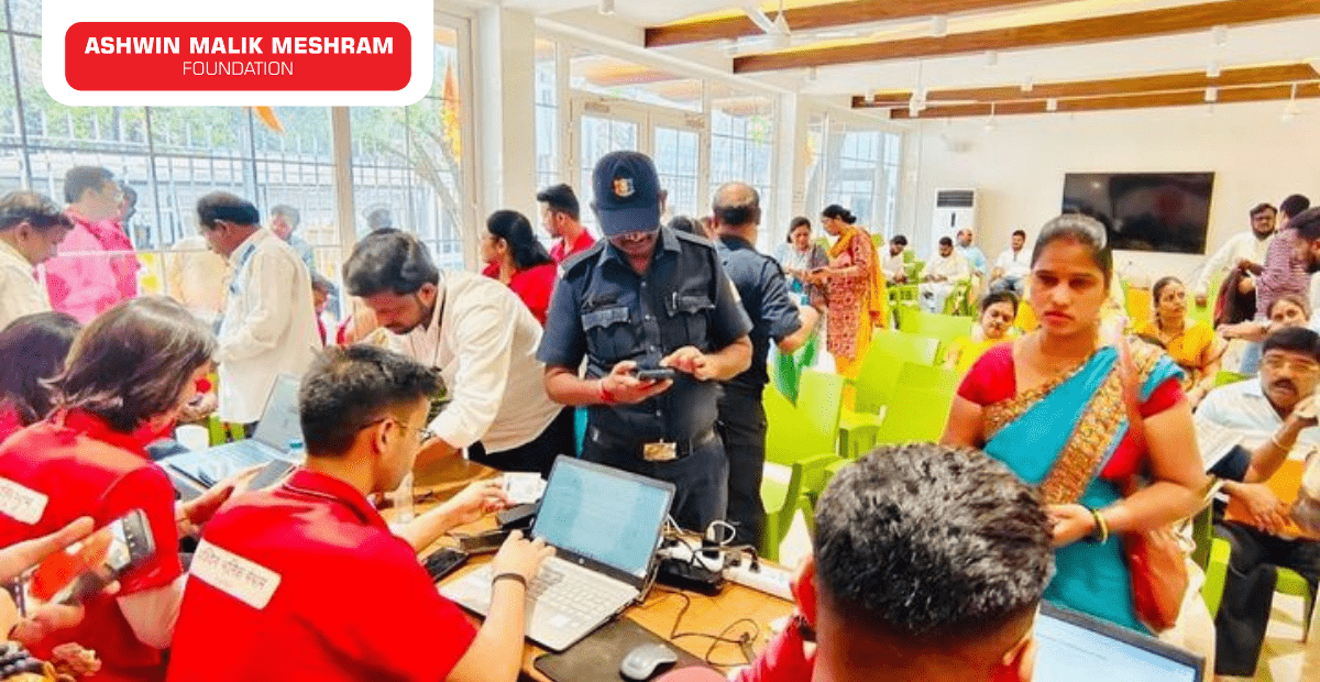 300+ Beneficiaries registered in Health ID Camp conducted by Ashwin Malik Meshram Foundation at Nariman Point.