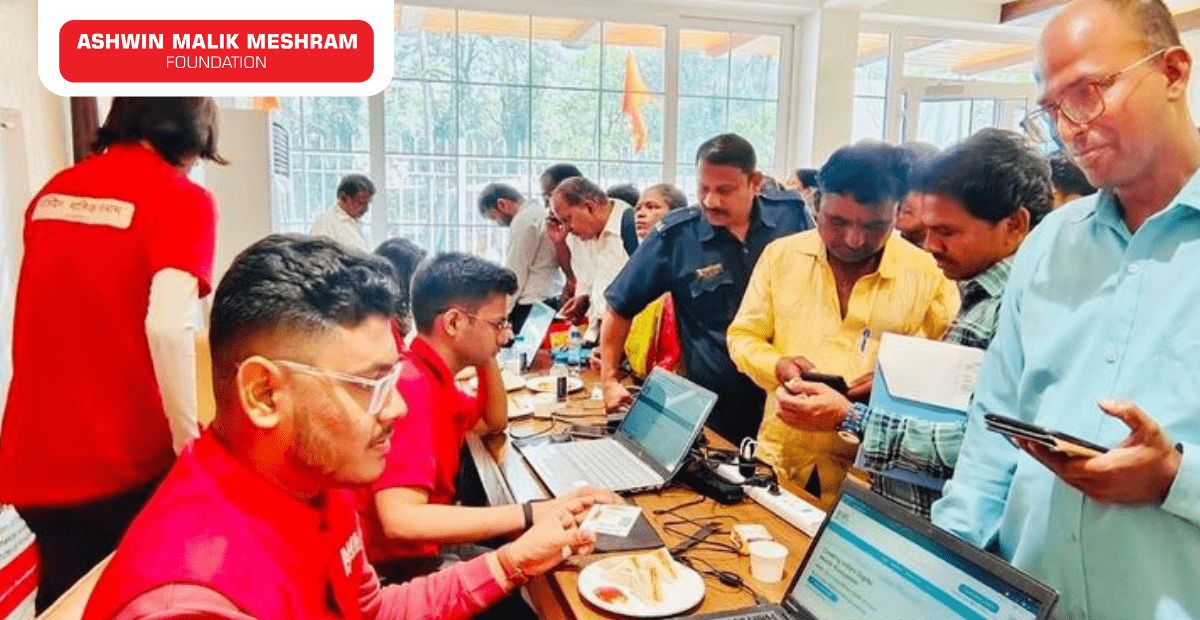 300+ Beneficiaries registered in Health ID Camp conducted by Ashwin Malik Meshram Foundation at Nariman Point.