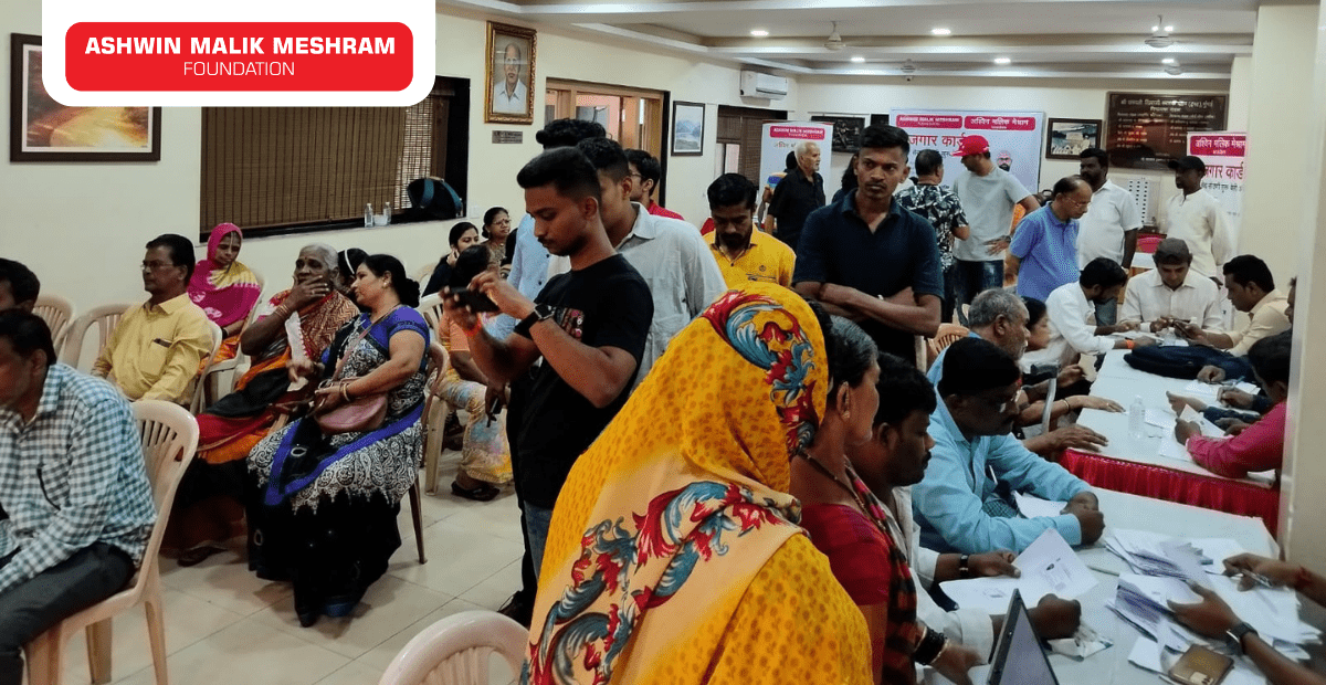 Ashwin Malik Meshram Foundation conducted an employment drive at DN Nagar, Andheri West.