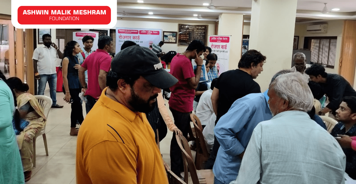 Ashwin Malik Meshram Foundation conducted an employment drive at DN Nagar, Andheri West.