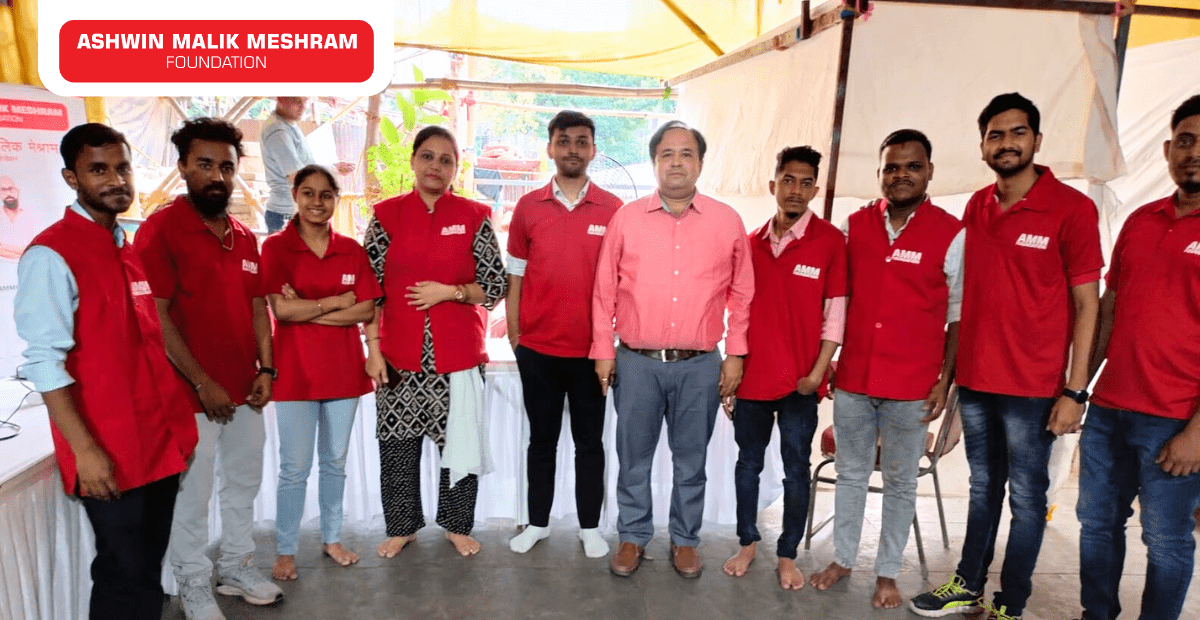 FREE EYE CHECK-UP CAMP ALONG WITH AYUSHMAN BHARAT HEALTH CARD CAMP CONDUCTED BY AMM FOUNDATION  AT PAREL.