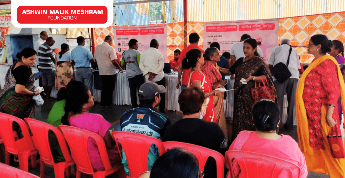 Ashwin Malik Meshram Foundation in association with BJP MLA Mr. Kalidas  Kolambkar conducted an Ayushman Bharat Health ID Camp at Bhoiwada.