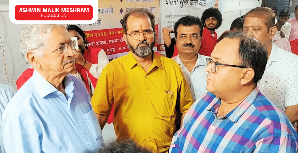 Medical Health Checkup Camp along with Ayushman Bharat Health Card Camp Conducted by AMM Foundation at Tatya Tope nagar, Goregaon west.