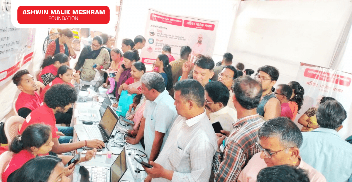 Medical Health Checkup Camp along with Ayushman Bharat Health Card Camp Conducted by AMM Foundation at Tatya Tope nagar, Goregaon west.