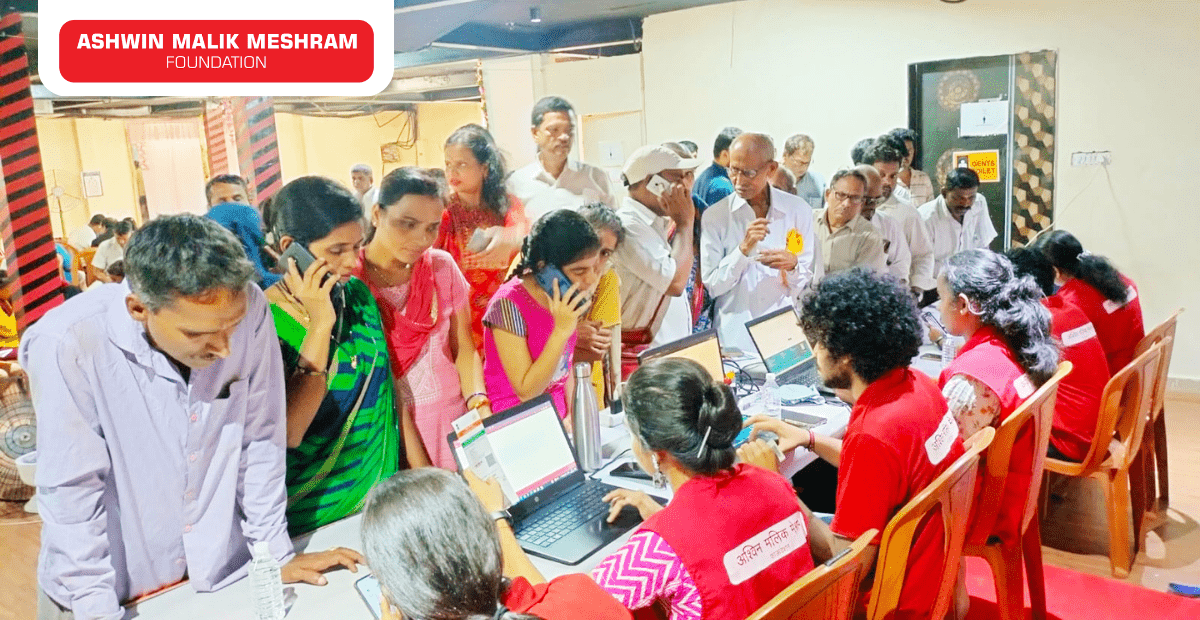 Eye Checkup Camp along with ABHA Card Camp Conducted by AMM Foundation at Chakala, Andheri East.