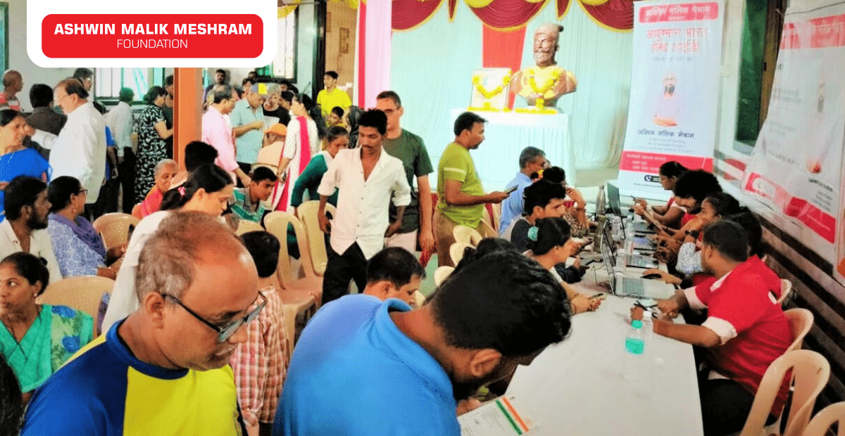 400+ beneficiaries registered in the ABHA Card Camp Conducted by AMM Foundation at Marol, Andheri East.
