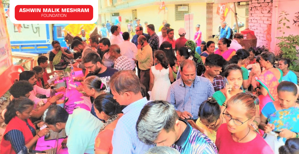 Free Eye Check-Up Camp along with Ayushman Bharat Health Card Camp Conducted By AMM Foundation at Gundavali, Andheri (East).