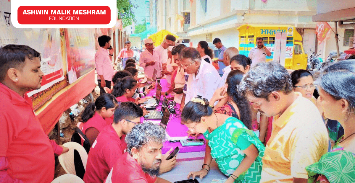 Free Eye Check-Up Camp along with Ayushman Bharat Health Card Camp Conducted By AMM Foundation at Gundavali, Andheri (East).