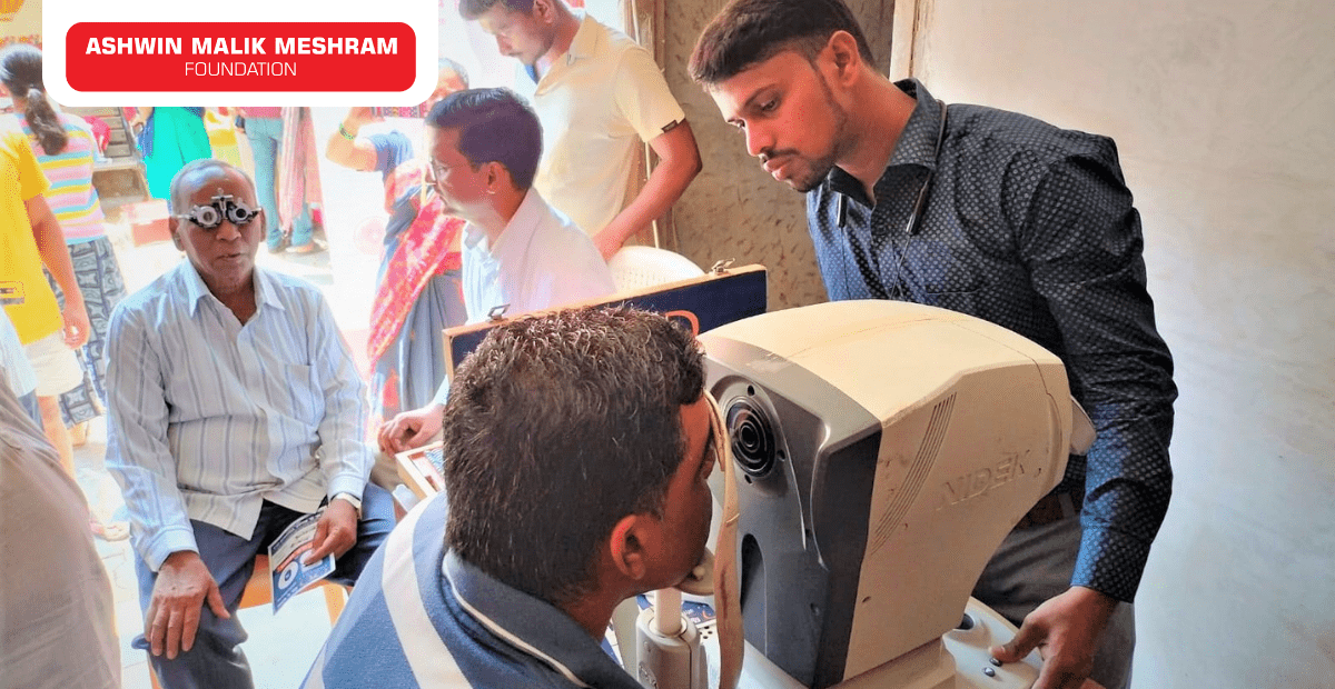 Free Eye Check-Up Camp along with Ayushman Bharat Health Card Camp Conducted By AMM Foundation at Gundavali, Andheri (East).