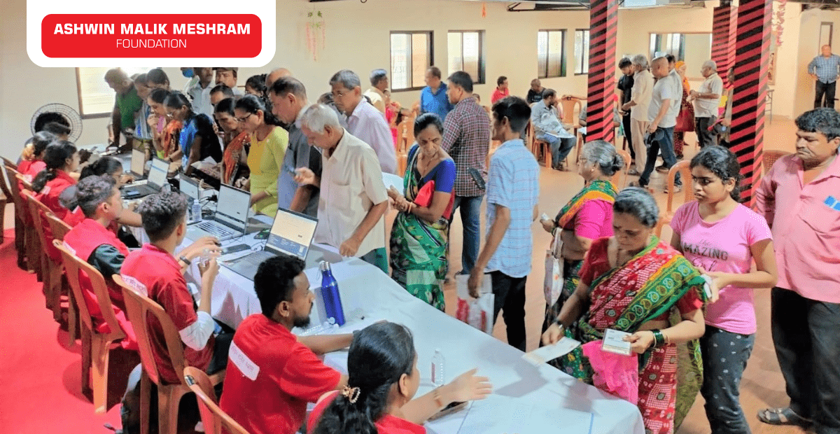 AMM Foundation conducted Free Eye Check-up camp along with Aayushman Bharat Health ID Camp at Chakala, Andheri (East).