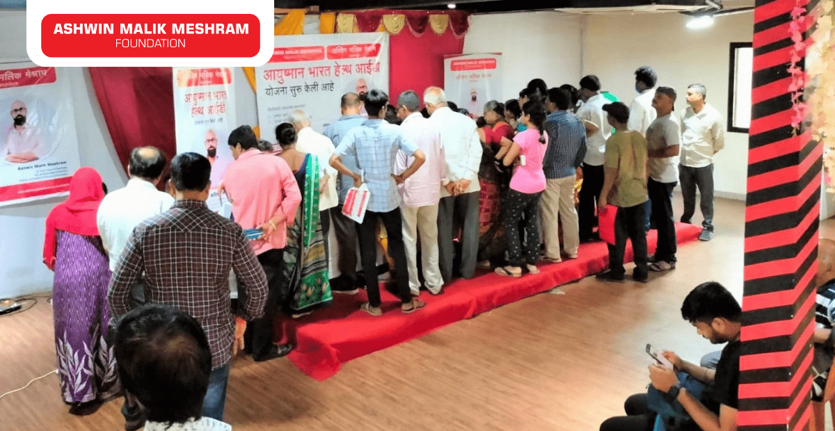 AMM Foundation conducted Free Eye Check-up camp along with Aayushman Bharat Health ID Camp at Chakala, Andheri (East).