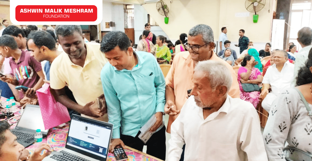 Digital Health Id Camp along with Eye Check-Up Camp conducted at Kamathipura, Grant Road.