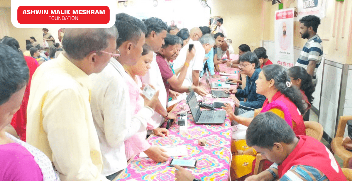 Digital Health Id Camp along with Eye Check-Up Camp conducted at Kamathipura, Grant Road.