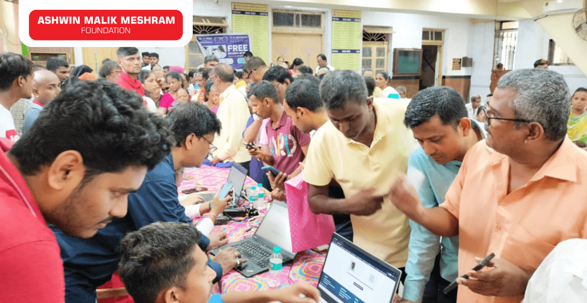 Digital Health Id Camp along with Eye Check-Up Camp conducted at Kamathipura, Grant Road.