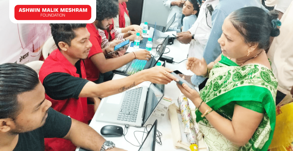 400+ Beneficiaries Registered in the Eye Checkup Camp along with Health Id Camp Conducted by AMM Foundation at Malabar Hill.