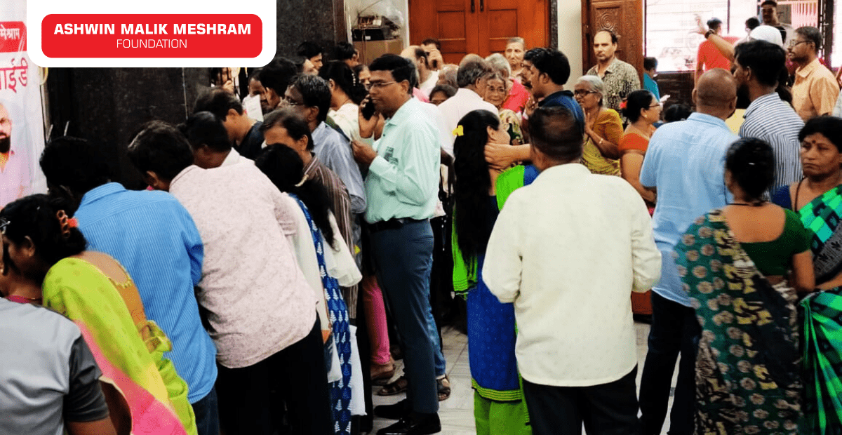 500+ Beneficiaries Registered in the Eye Checkup Camp along with Health Id Camp Conducted at Kumbharwada.