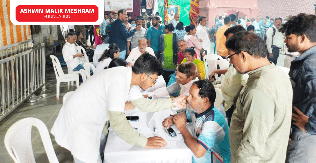 Medical Health Checkup Camp along with Ayushman Bharat Health ID Camp Conducted at Parel.