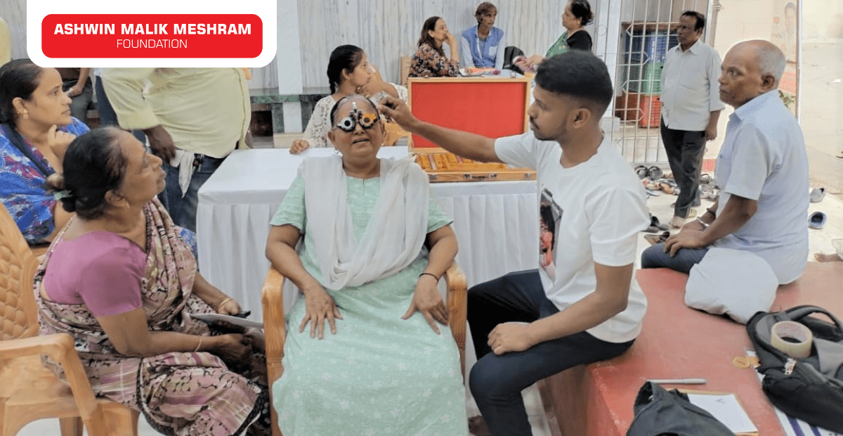 500+ Beneficiaries registered in the Eye Checkup Camp along with Health ID Camp Conducted by Meshram Foundation At Mahalaxmi.