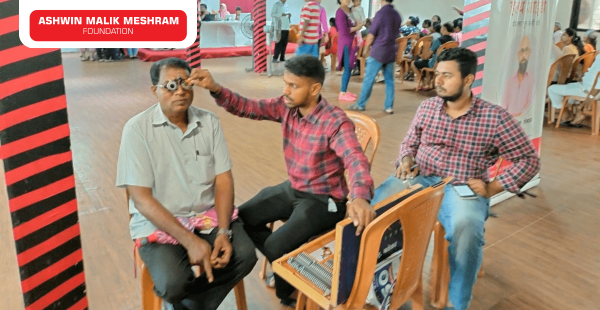 Ayushman Bharat Health ID Camp along with Eye Check-Up Camp Conducted by Meshram Foundation at Chakala, Andheri (East).
