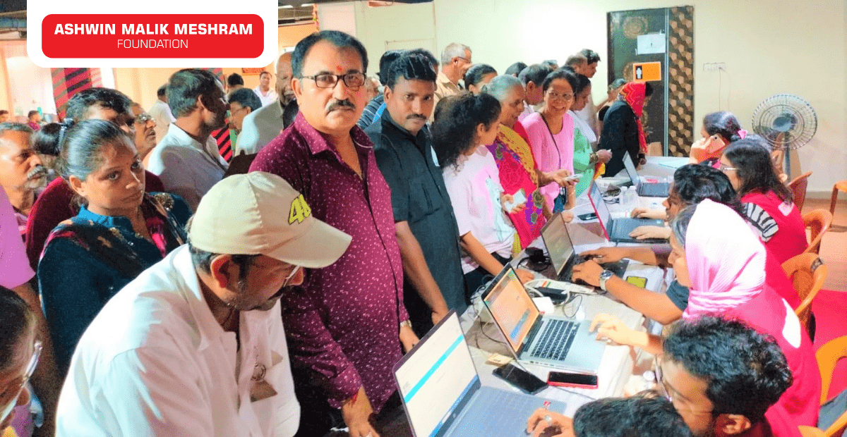 Ayushman Bharat Health ID Camp along with Eye Check-Up Camp Conducted by Meshram Foundation at Chakala, Andheri (East).
