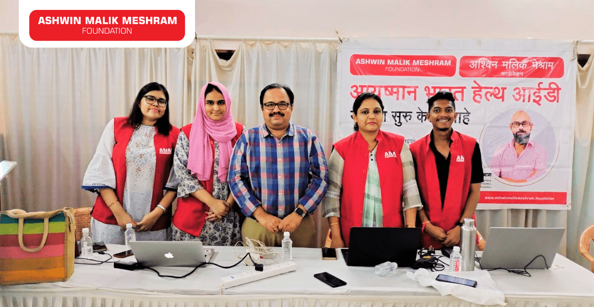 AMM Foundation conducted an Ayushman Bharat Health ID Camp at Navi Chikhalwadi, Grant Road.