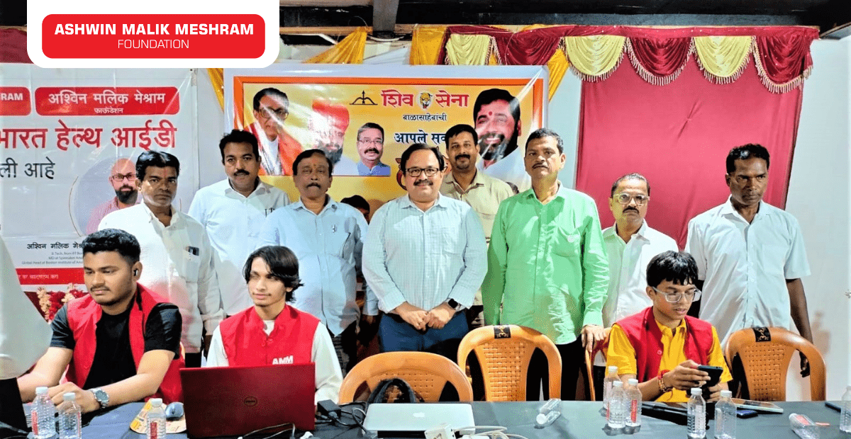 Ashwin Malik Meshram Foundation conducted an Ayushman Bharat Health ID Camp at Chakala, Andheri (East).