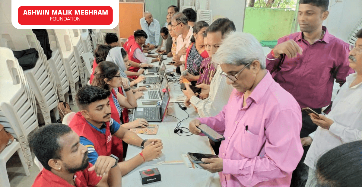 400+ Beneficiaries Registered in the Health ID Camp Conducted by Meshram Foundation at Tardeo.