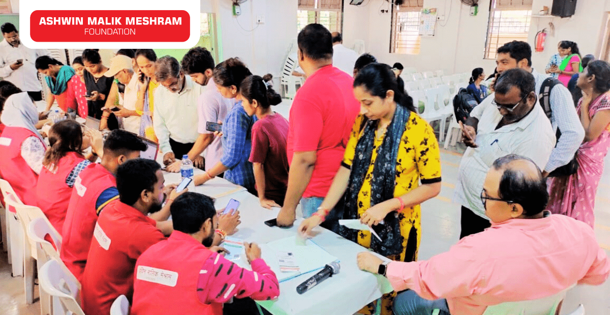 400+ Beneficiaries Registered in the Health ID Camp Conducted by Meshram Foundation at Tardeo.