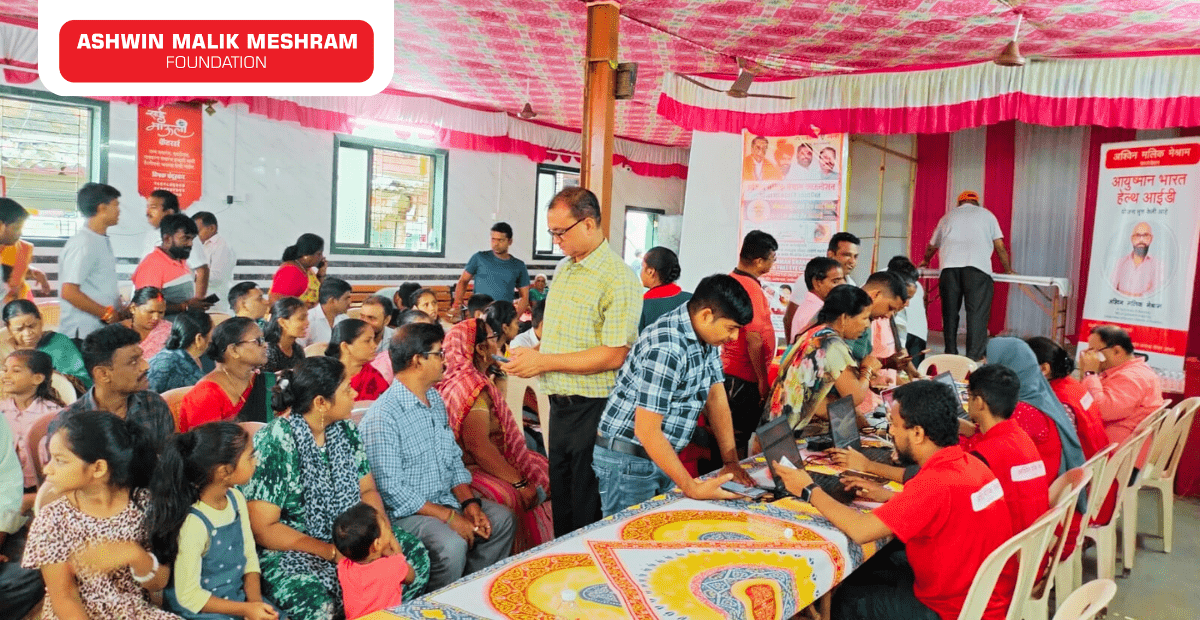 400+ Beneficiaries Registered in the Eye Check-up camp along with ABHA ID Camp Conducted by Meshram Foundation at Ashok Nagar, Andheri (East).