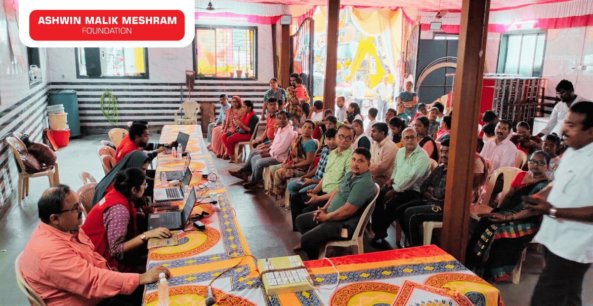 400+ Beneficiaries Registered in the Eye Check-up camp along with ABHA ID Camp Conducted by Meshram Foundation at Ashok Nagar, Andheri (East).