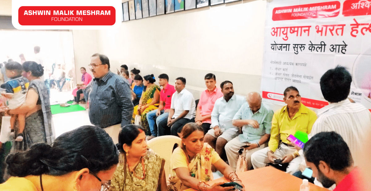 Meshram Foundation conducted an Ayushman Bharat Health ID Camp at MIDC Andheri (East) in association with Murji Patel.