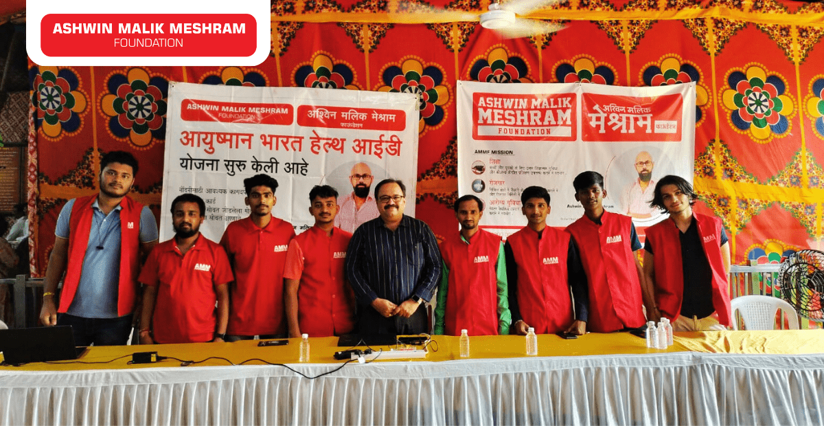 Free Eye Check-up camp along with Ayushman Bharat Health ID Camp Conducted at Lower Parel Math by Meshram Foundation.