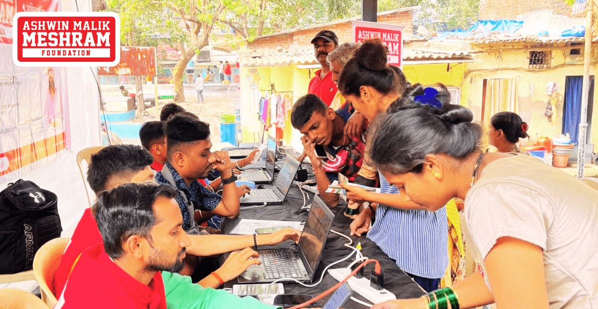 600+ beneficiaries registered in the Ayushman Bharat Health ID Camp Conducted by Meshram Foundation At Marol Pipeline, Andheri (East).