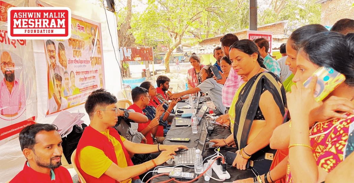 600+ beneficiaries registered in the Ayushman Bharat Health ID Camp Conducted by Meshram Foundation At Marol Pipeline, Andheri (East).