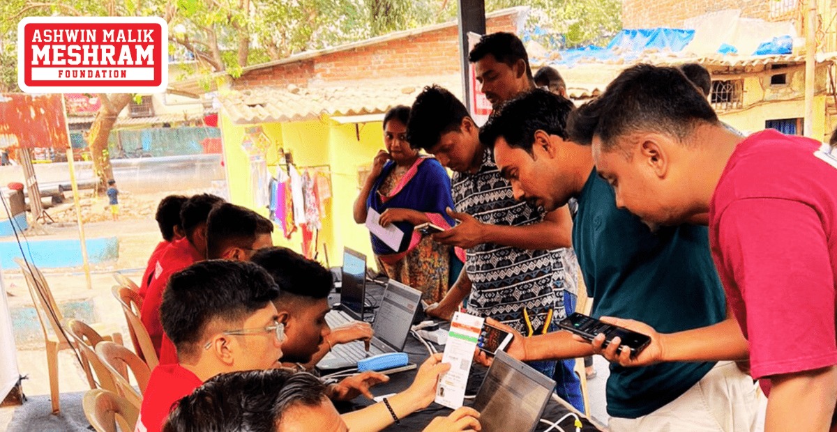 600+ beneficiaries registered in the Ayushman Bharat Health ID Camp Conducted by Meshram Foundation At Marol Pipeline, Andheri (East).