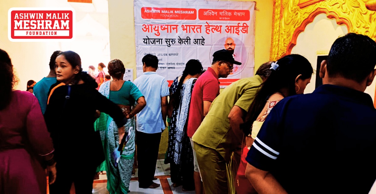 Free Eye Check-up camp along with Ayushman Bharat Health ID Camp conducted by Meshram Foundation at Marol Pipeline, Andheri (East).