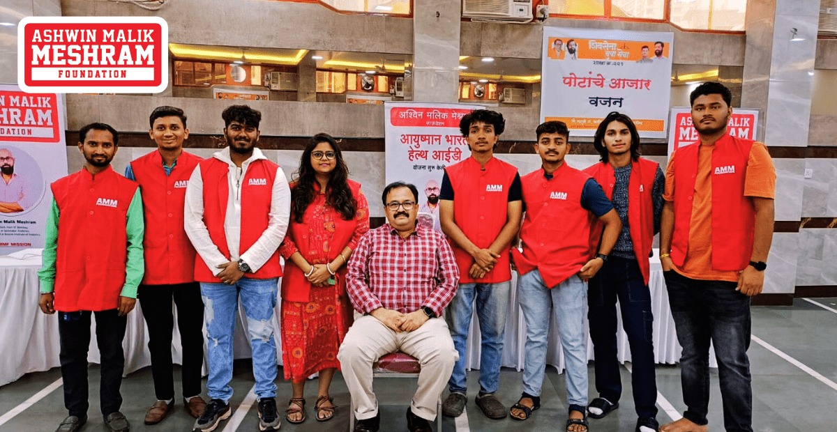 Mega Eye Check-Up Camp along with Ayushman Bharat Health Card Camp Conducted by Meshram Foundation at Lohana Mahajan Wadi, Charni Road (East).