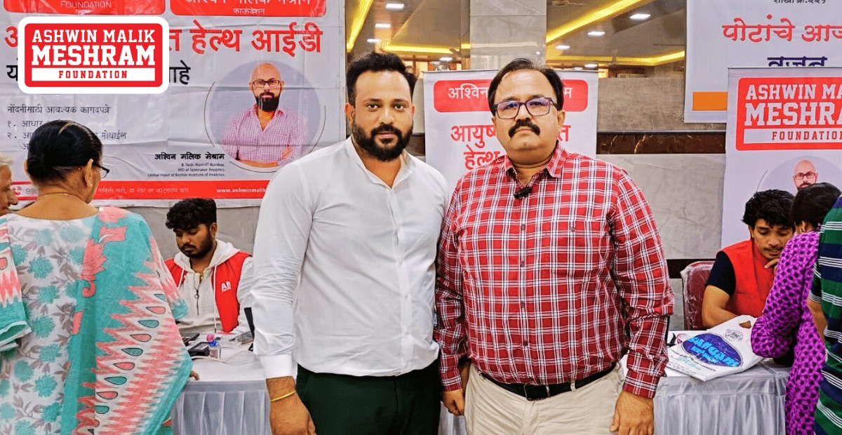 Mega Eye Check-Up Camp along with Ayushman Bharat Health Card Camp Conducted by Meshram Foundation at Lohana Mahajan Wadi, Charni Road (East).