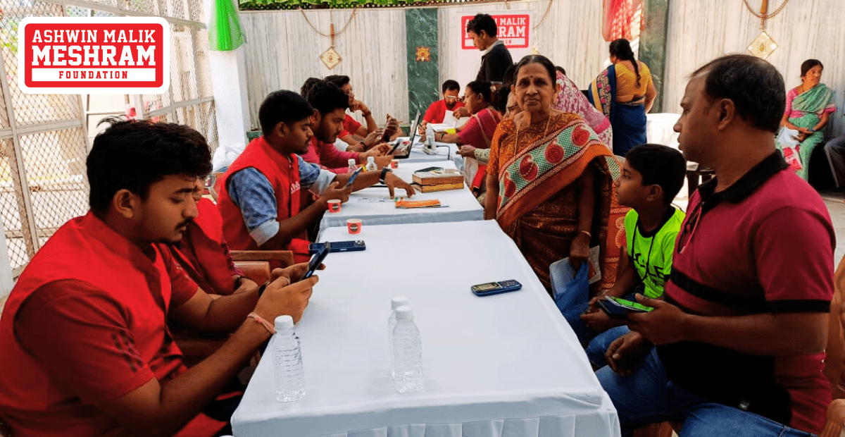 A two day Eye Check-up Camp along with Ayushman Bharat Golden Card Camp conducted by Meshram Foundation at Sri Ranisati Mandir, Mahalaxmi (West).
