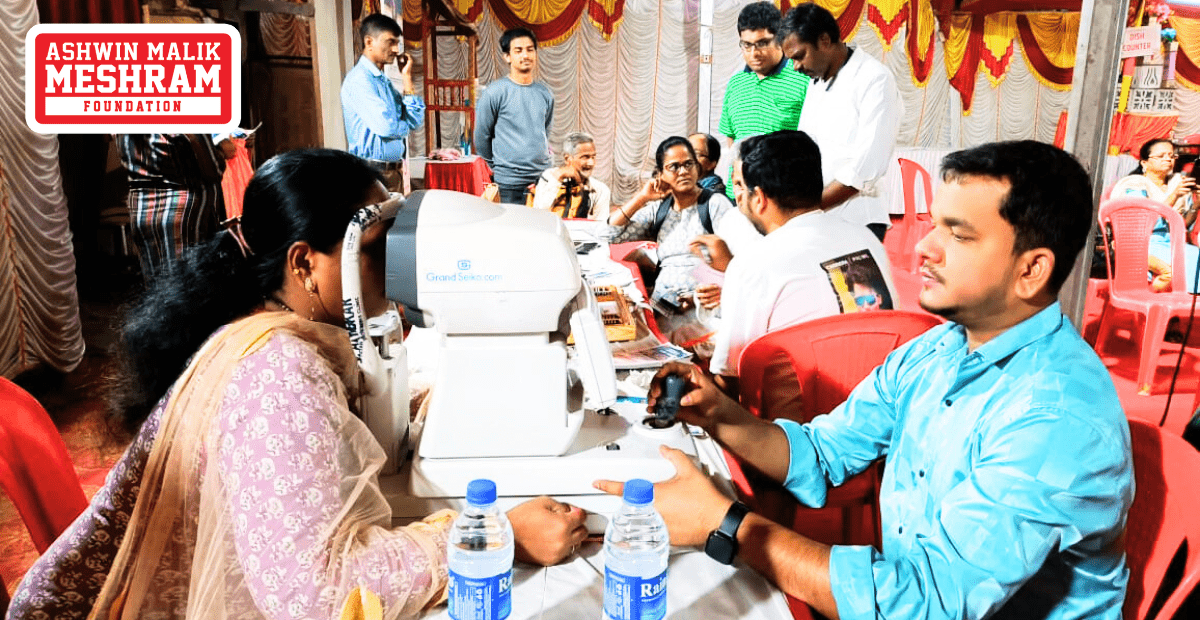 500+ Beneficiaries Registered in an Eye Check-up Camp along with Ayushman Bharat PMJAY Card Camp Conducted by Meshram Foundation at Kannamwar Nagar II, Vikhroli (East).