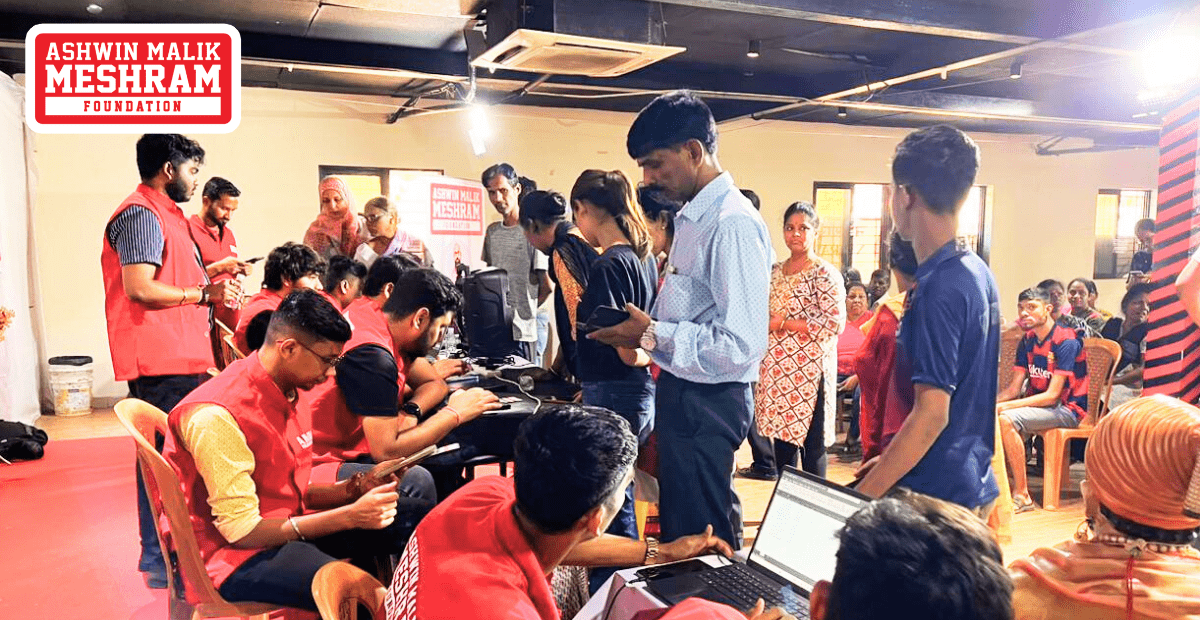 Meshram Foundation Conducted an Ayushman Bharat (PMJAY) Card Camp Along with Free Eye Check-Up Camp at Chakala, Andheri (East)