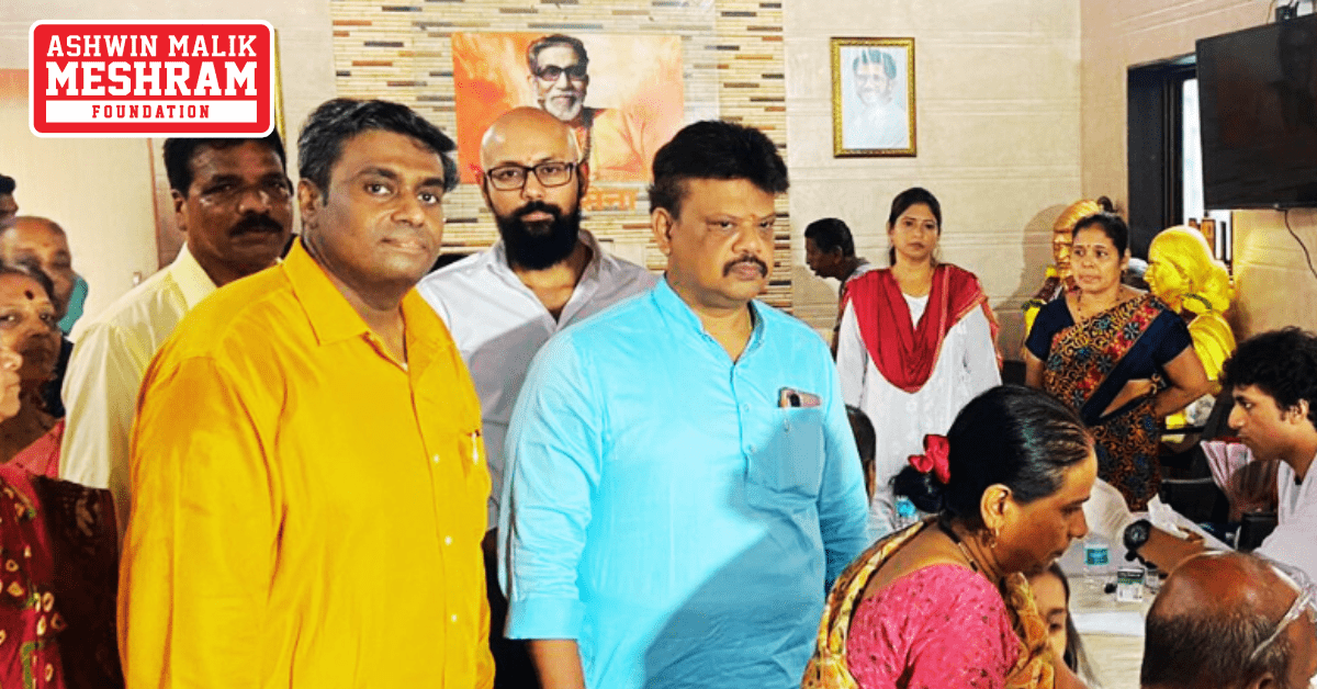 Meshram Foundation conducted a grand health checkup camp in Shivsena Shakha No.170 and 171.