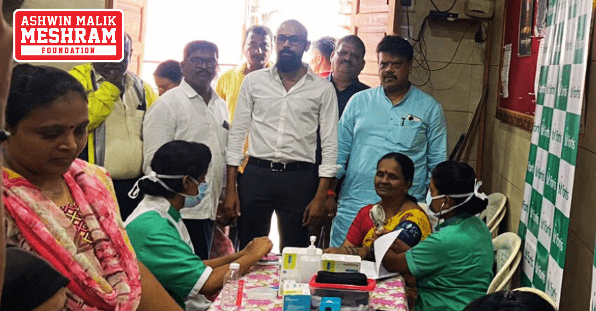 Meshram Foundation conducted a grand health checkup camp in Shivsena Shakha No.170 and 171.