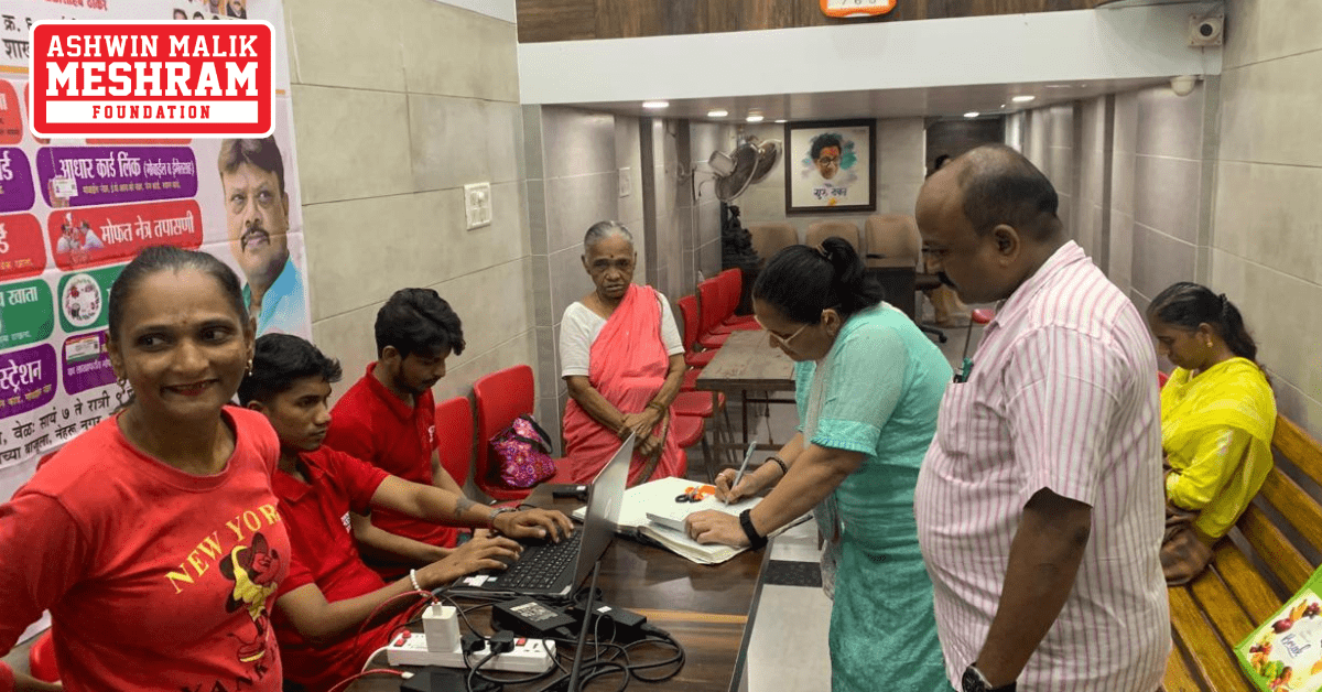 Meshram Foundation conducted Ayushman Bharat Yojana and Majhi Ladki Bahin Yojana camp in Shivsena Shakha No.169.