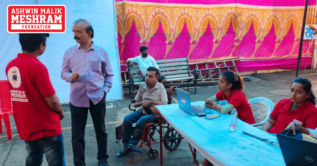 Ayushman Bharat Yojana, ABHA Card and E-Shram Card Camp conducted by Meshram Foundation at Kamgar Nagar, Kurla (East).