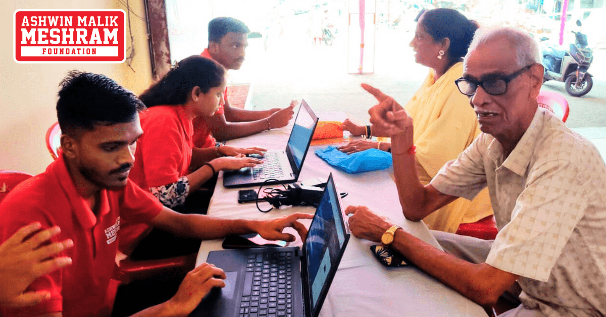 Ayushman Bharat Yojana, ABHA Card and E-Shram Card Camp conducted by Meshram Foundation at Nehru Nagar, Kurla.