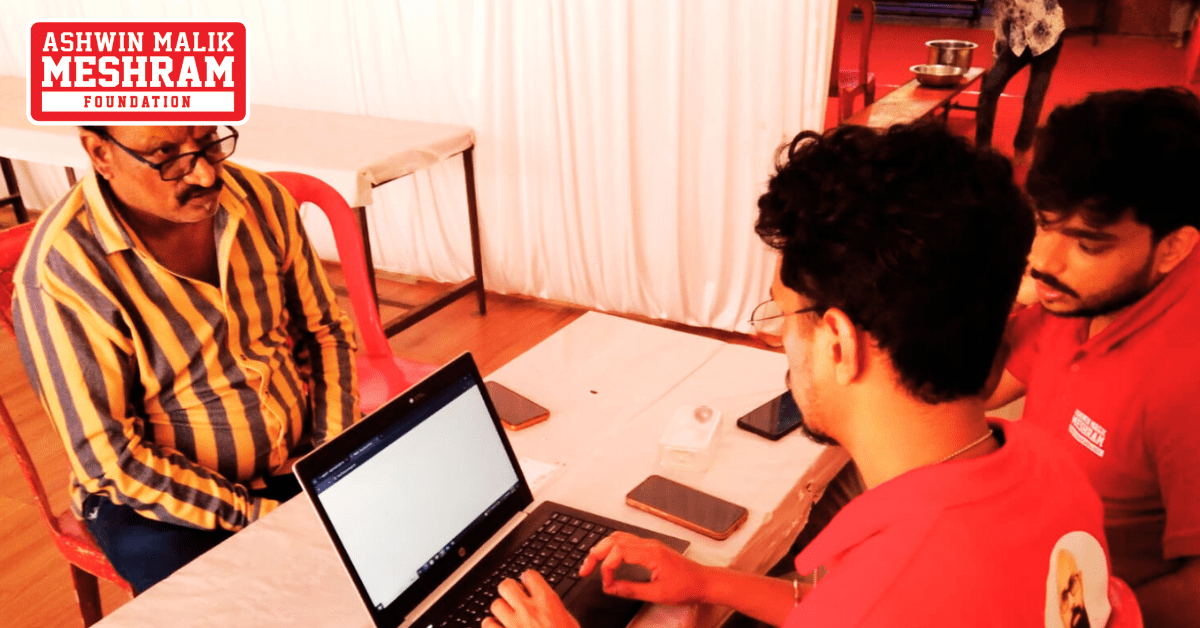 Ayushman Bharat Yojana, ABHA Card and E-Shram Card Camp conducted by Meshram Foundation at Nehru Nagar, Kurla.