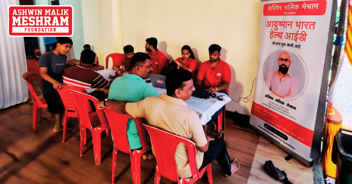 400+ Beneficiaries Registered in the Ayushman Bharat Yojana, ABHA Card and E-Shram Card Camp Conducted by Meshram Foundation at Nehru Nagar, Kurla.